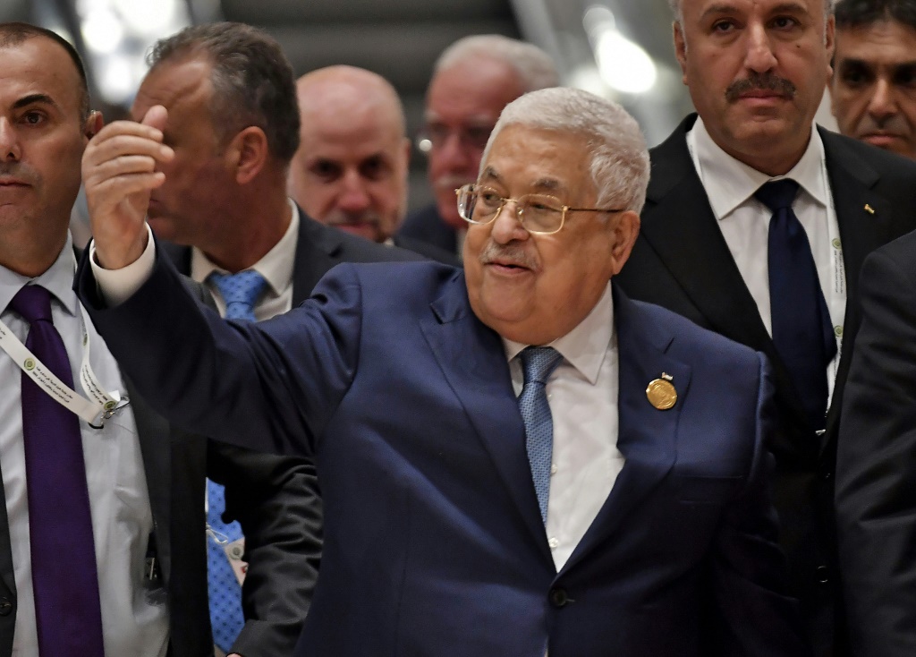 Palestinian president Mahmud Abbas, speaking at an Arab League summit in Algeria,said Israel was 'systematically destroying the two-state solution'