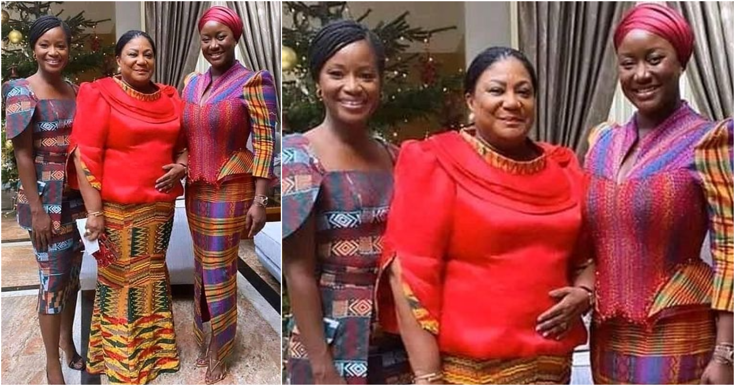 Photo of Akufo-Addo's wife and daughters' 'kaba' at his investiture causes stir