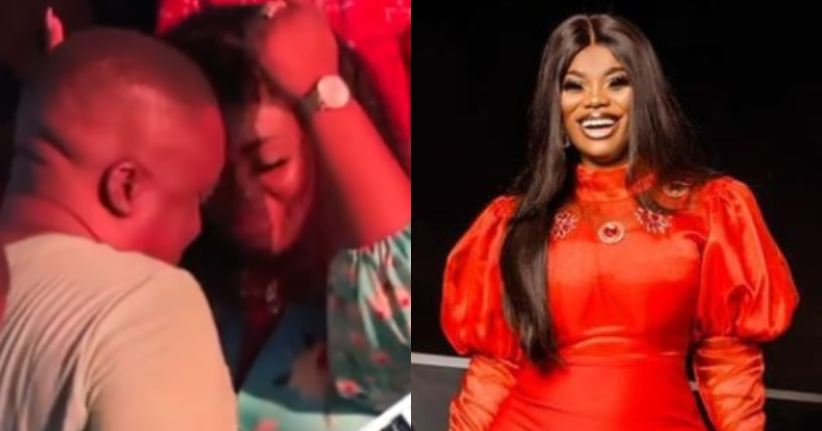 Akua GMB: Video of Dr Kwaku Oteng's ex-wife grinding with fine man at Live Konnect pops up