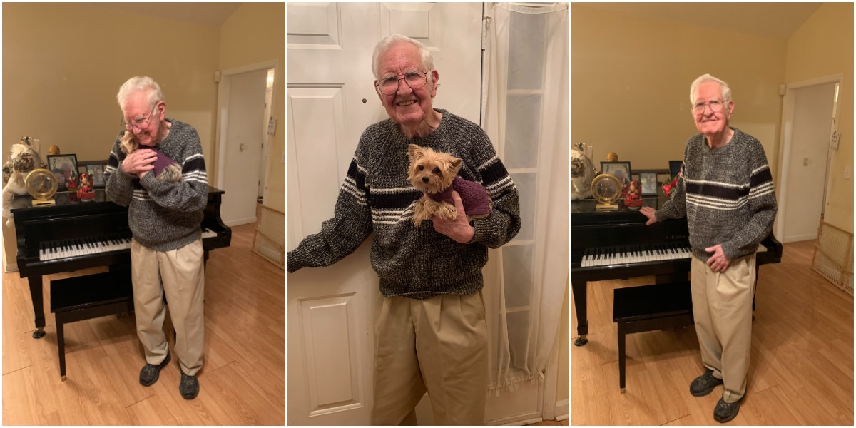 90-year-old man lights warms people's hearts with adorable birthday photos