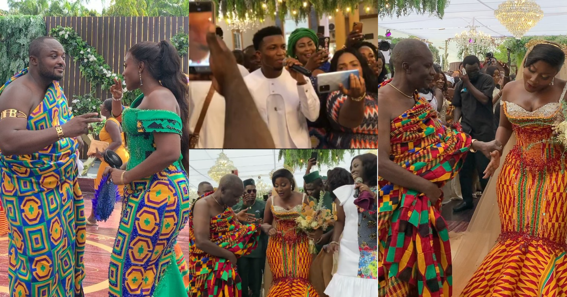 Kofi Kinaata, Diana Hamilton at wedding of Despite's baby mama