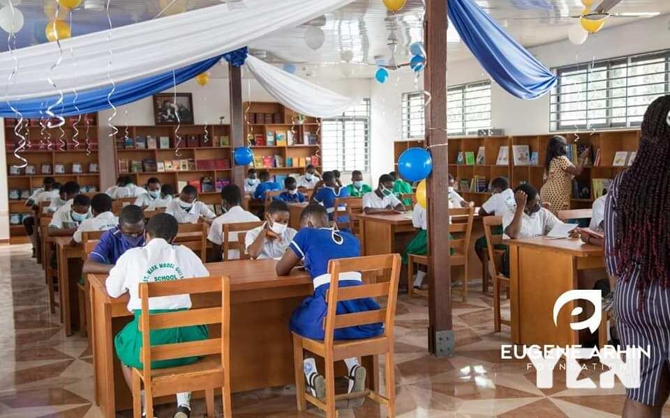 Eugene Arhin Foundation Builds New Library For Awutu Beraku Community