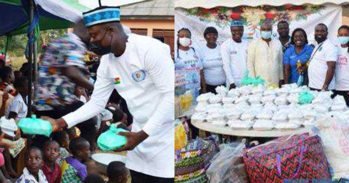 1,000 residents in Korle Kope, G/A get massive food items for Christmas