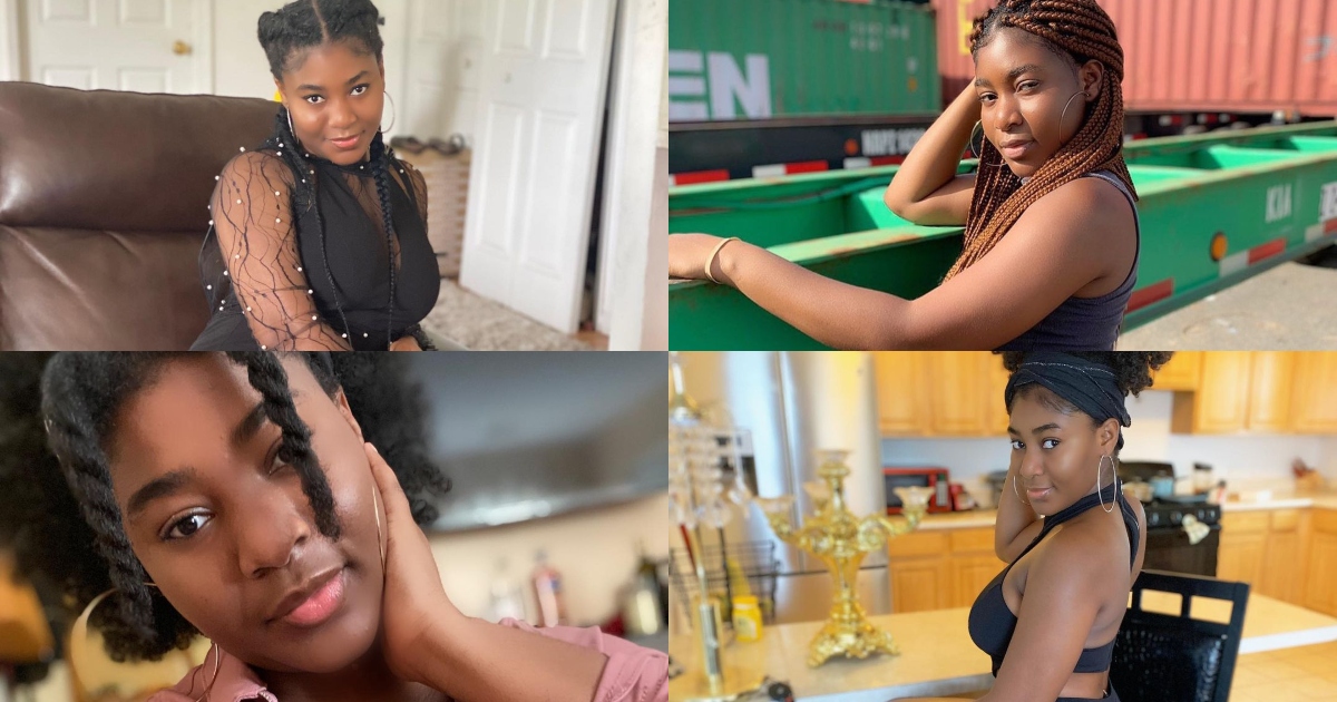 Sandra Ganyo: Meet the US-based Ghanaian model stunning fans with her natural beauty (Photos)