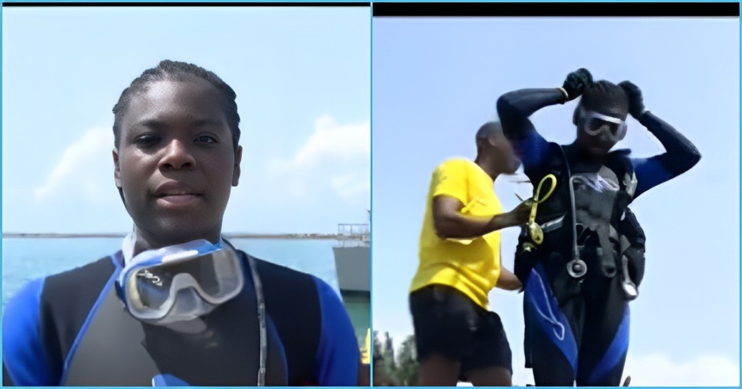 Sarah Precious Akutor becomes the youngest diver in Ghana Navy