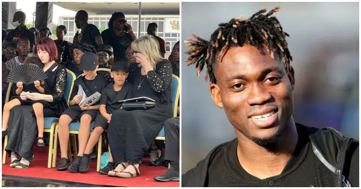 Photo of Atsu's family and the player