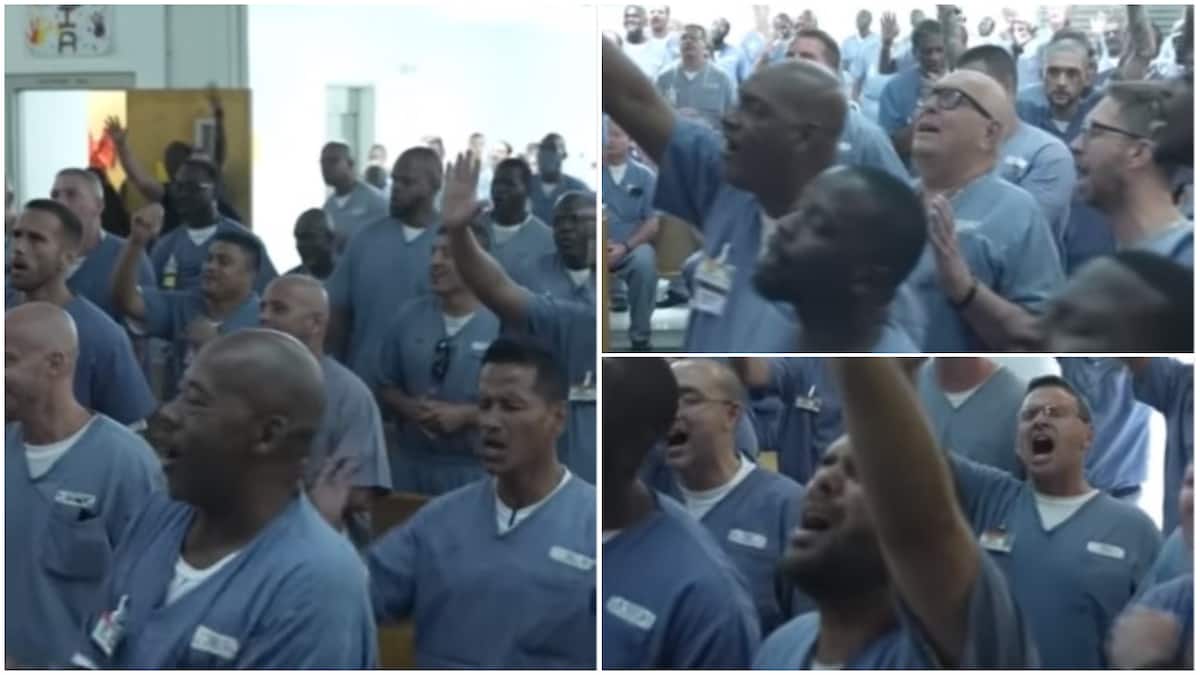 Prisoners in America Sing Praise and Worship God Behind Bars, Their Video Gets Many People Emotional
