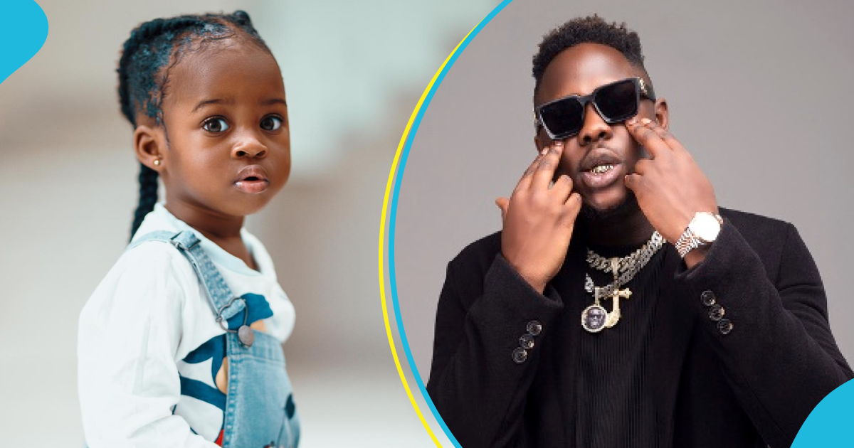 Medikal slowly recovering from Fella's heartbreak, takes daughter to playground