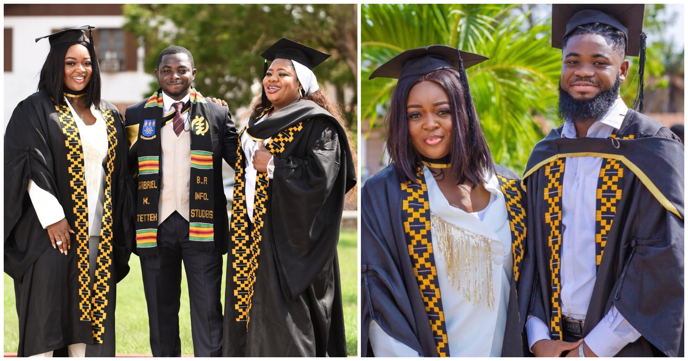 Hope she went to class: Fans react as actress Jackie Appiah bags 1st degree from Legon, photos from graduation drop