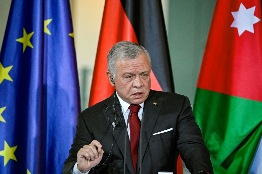 Jordan's King Abdullah II warned the Middle East was 'at the brink of falling into the abyss'