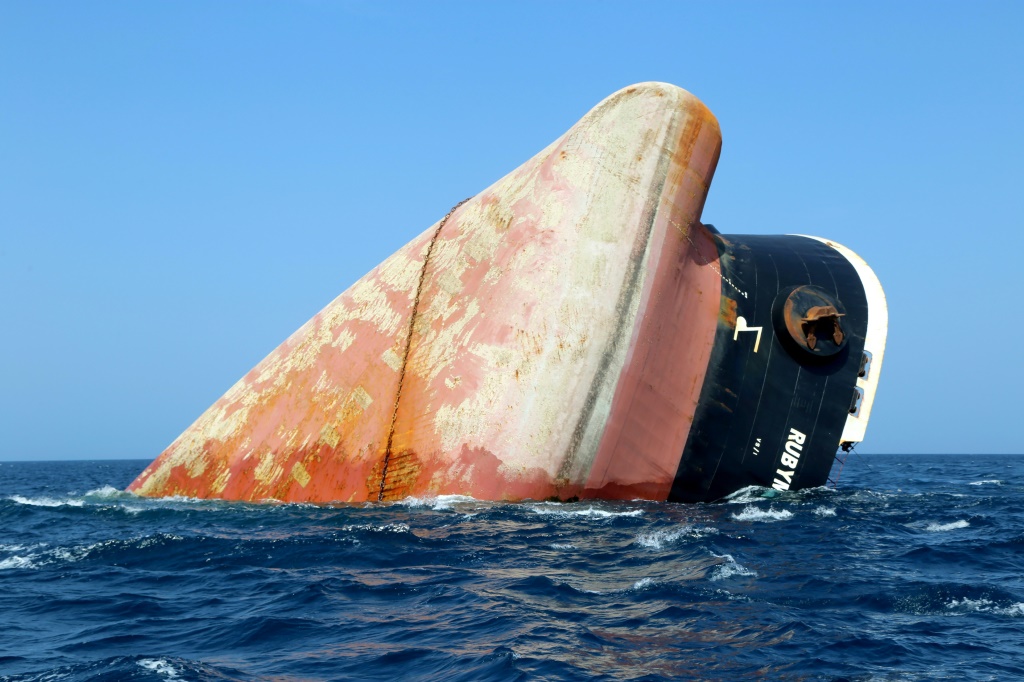 The Rubymar sank in the Red Sea on March 2, with 21,000 metric tonnes of fertiliser on board