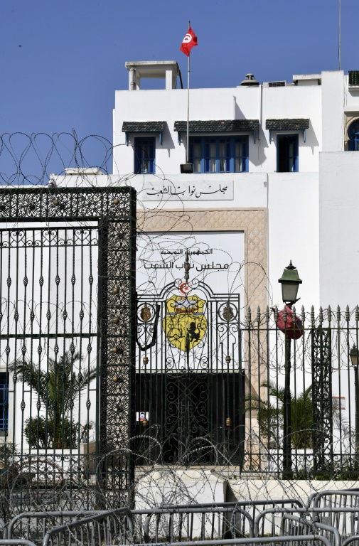 The Tunisian parliament, pictured on March 31, 2022