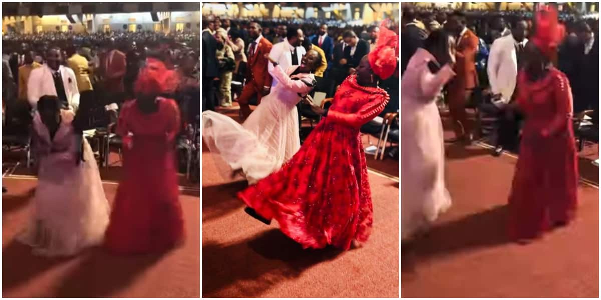 G.O's daughter causes stir in church with sizzling dance moves, shows off cool legwork with mum in lovely video