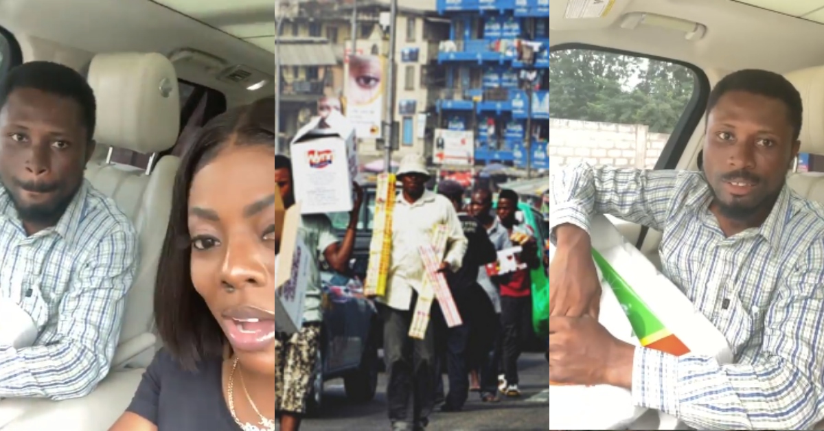 Nana Aba Anamoah to help another street hawker; a university graduate selling t-roll