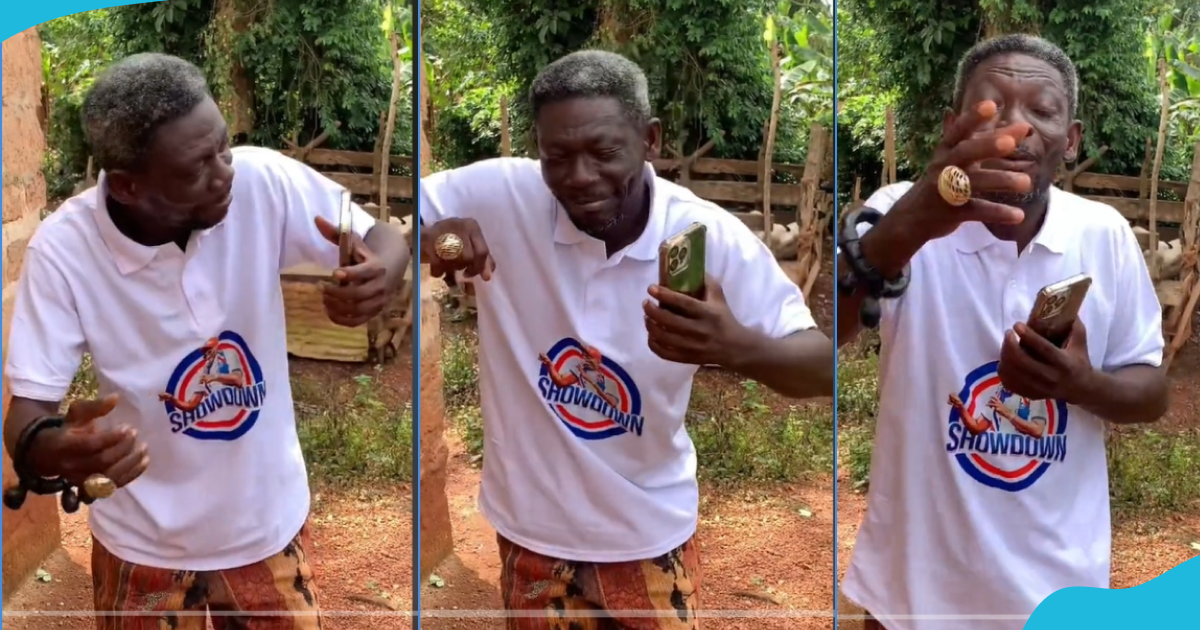 Agya Koo dances joyously as he shows support for Kennedy Agyapong