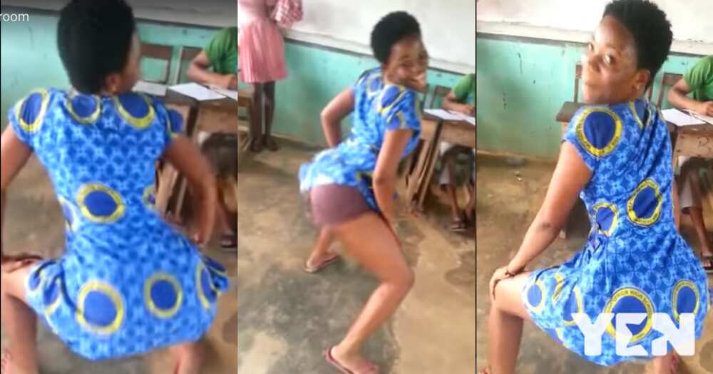 Ghanaians react after Beposo SHS girl stripped naked in class while twerking to Medikal's Wrowroho