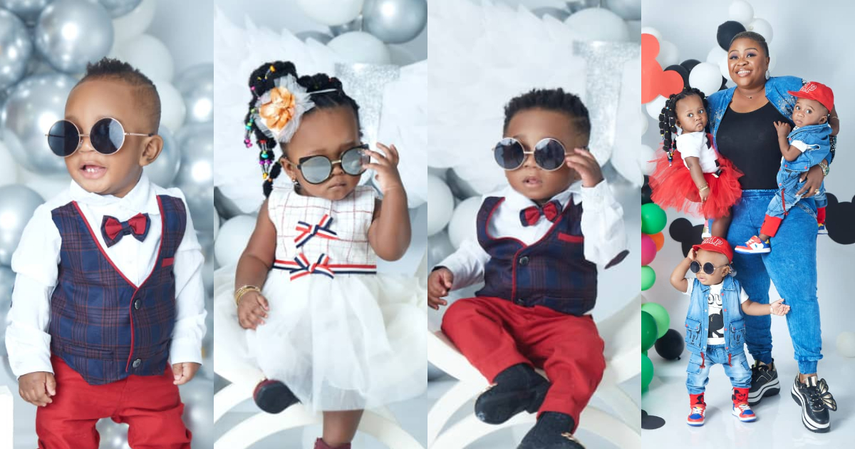 Superstar babies: 10 lovely photos drop as the Obofour triplets turn 1 today