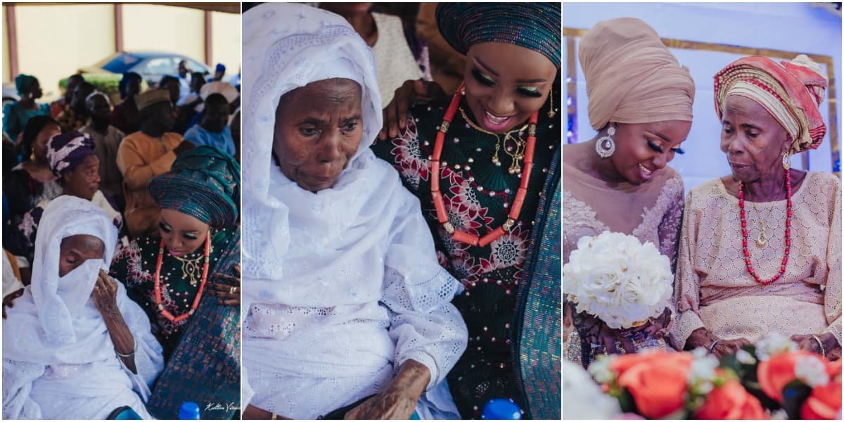 This is so sweet: Massive reactions trail adorable photos of granny crying at granddaughter's wedding ceremony