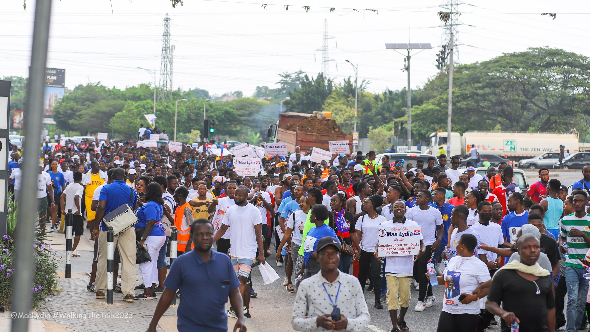 Thousands of NPP supporters joined the walk on March 4, 2023.