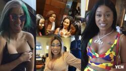 Loads of female Ghanaian celebs throng Cardi B's hotel to greet her; videos drop