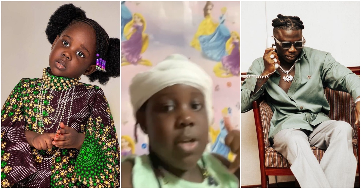 Stonebwoy Shares Cute Video Of His Daughter Cj Singing Gidigba; fans find it adorable