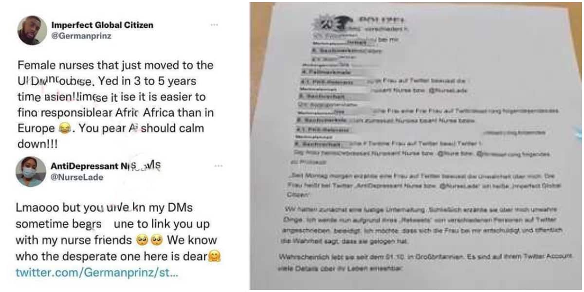 Mixed reactions as man to drag UK-based Nigerian nurse for claiming he was in her DM
