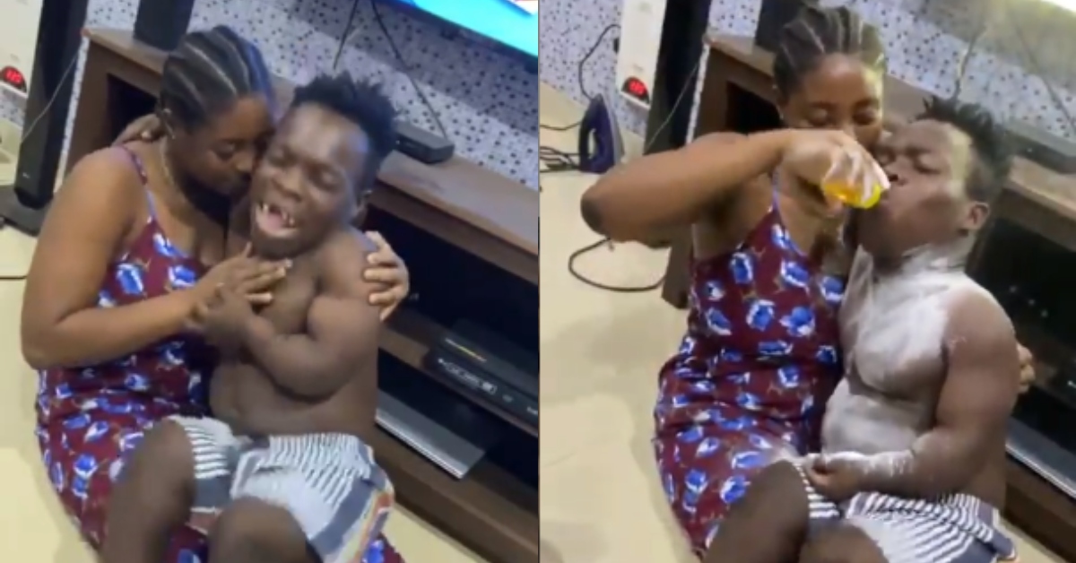Ghanaians react to video of Shatta Bandle crying over breastmilk like a baby