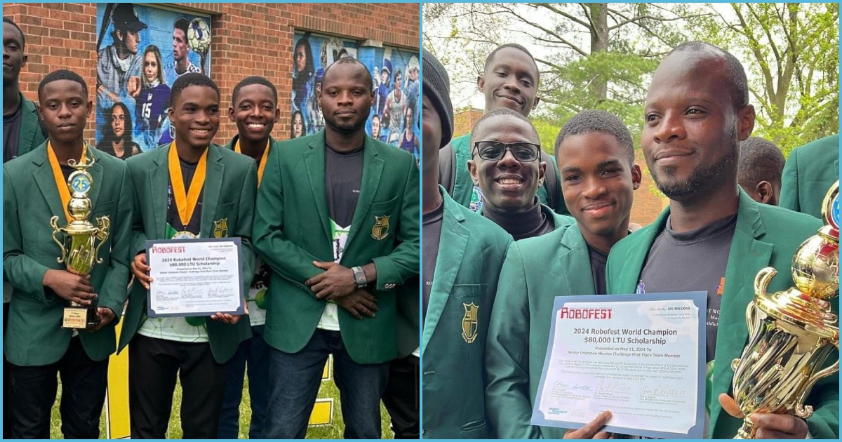 Prempeh College students who won Robotics Challenge awarded GH¢1.1million scholarship