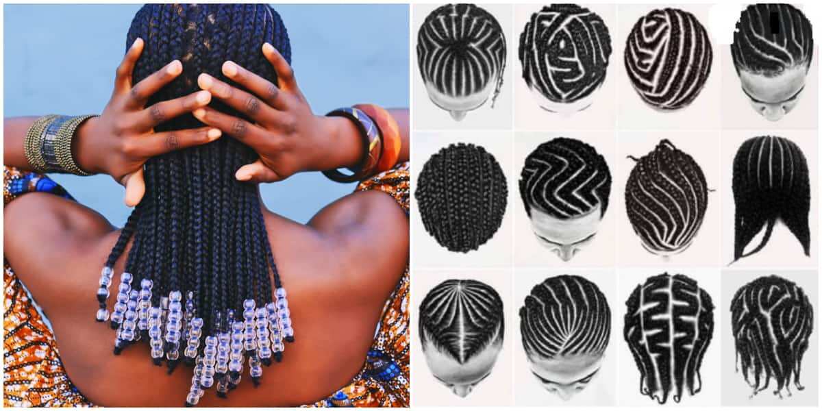 Ghana braids: tutorial, designs to the side, ponytail, for kids 