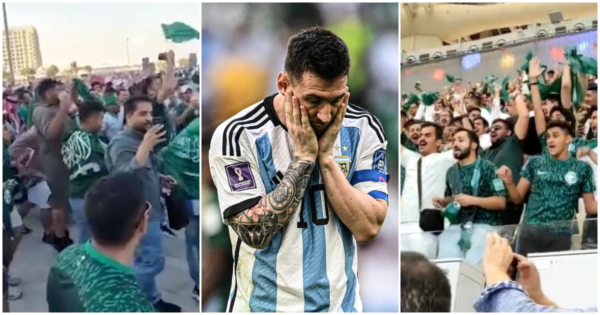 Video goes viral as Saudi Arabia fans tease Messi with Ronaldo's 'Siuu' celebration after pipping Argentina