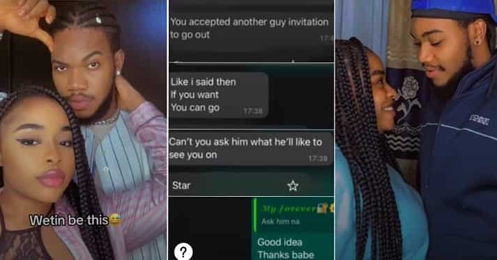 Lady pranks boyfriend about date with another man
