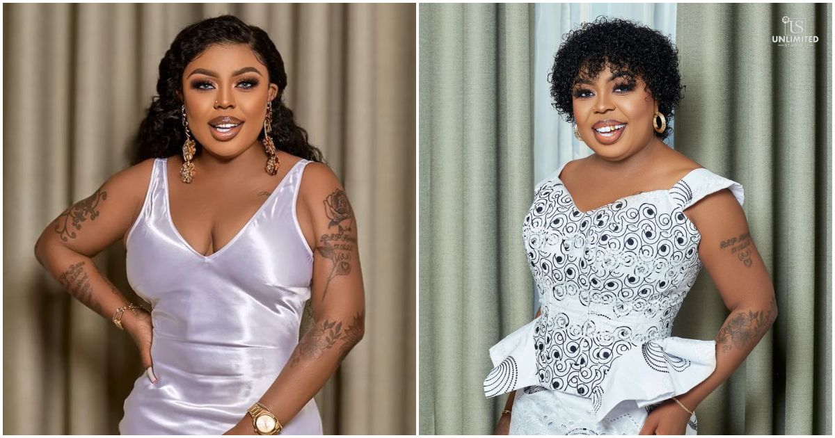 5 Times Wealthy Ghanaian Comedian Afia Schwarzenegger Showed Off Her Beautiful Tattoos In Expensive Outfits