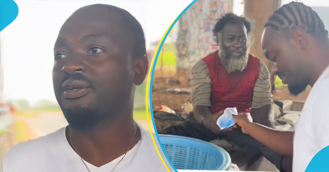 Kind Ghanaian man donates food to people on the streets with mental health conditions