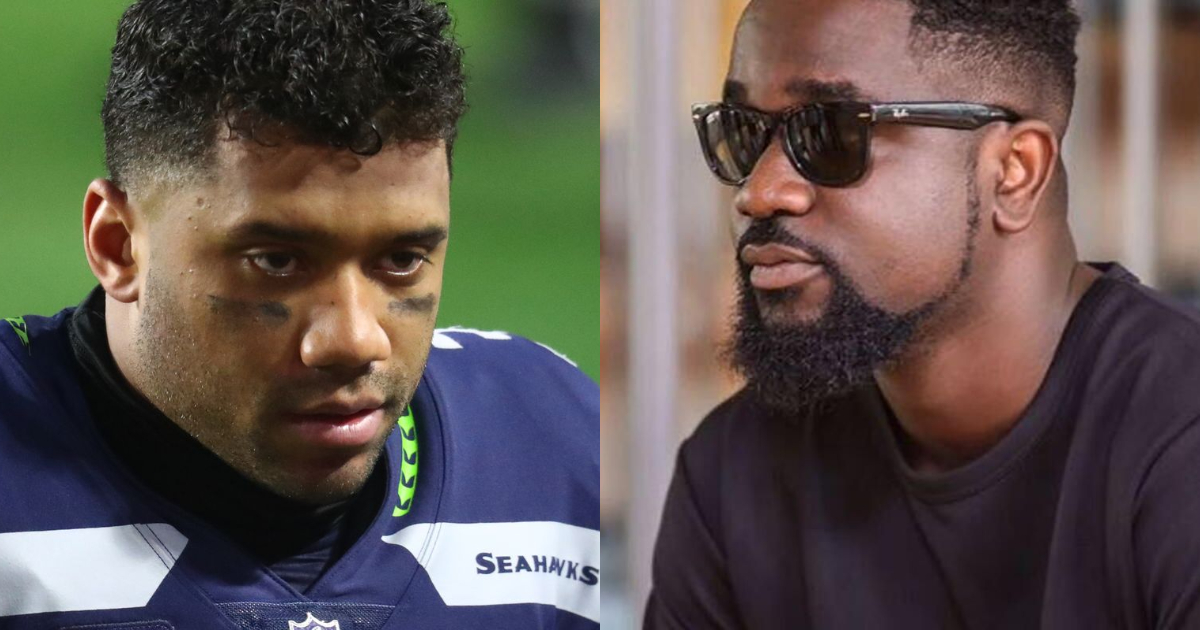 Super Bowl champion Russell Wilson gyms with a song featuring Sarkodie; fans jubilate