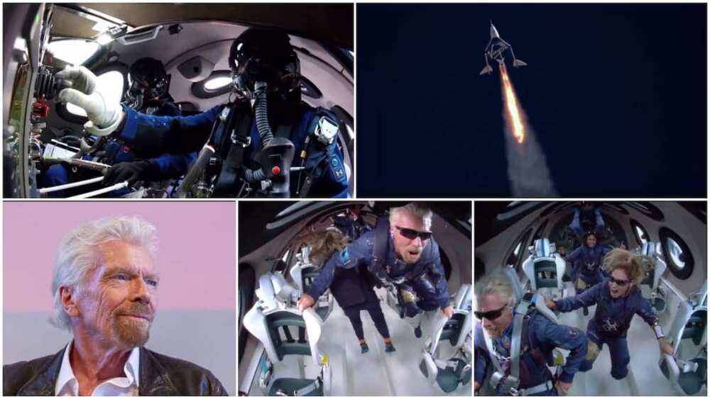 People were wowed when they saw the moment he landed in space.