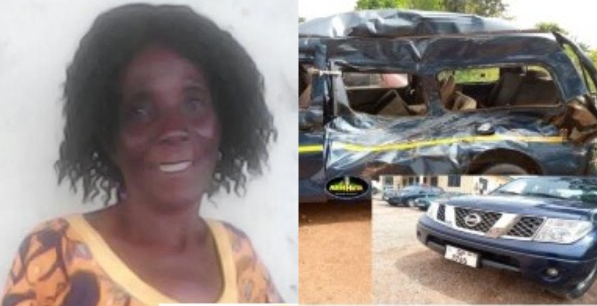 Woman in Kumasi dies in car crash after police chase driver for not wearing nose mask