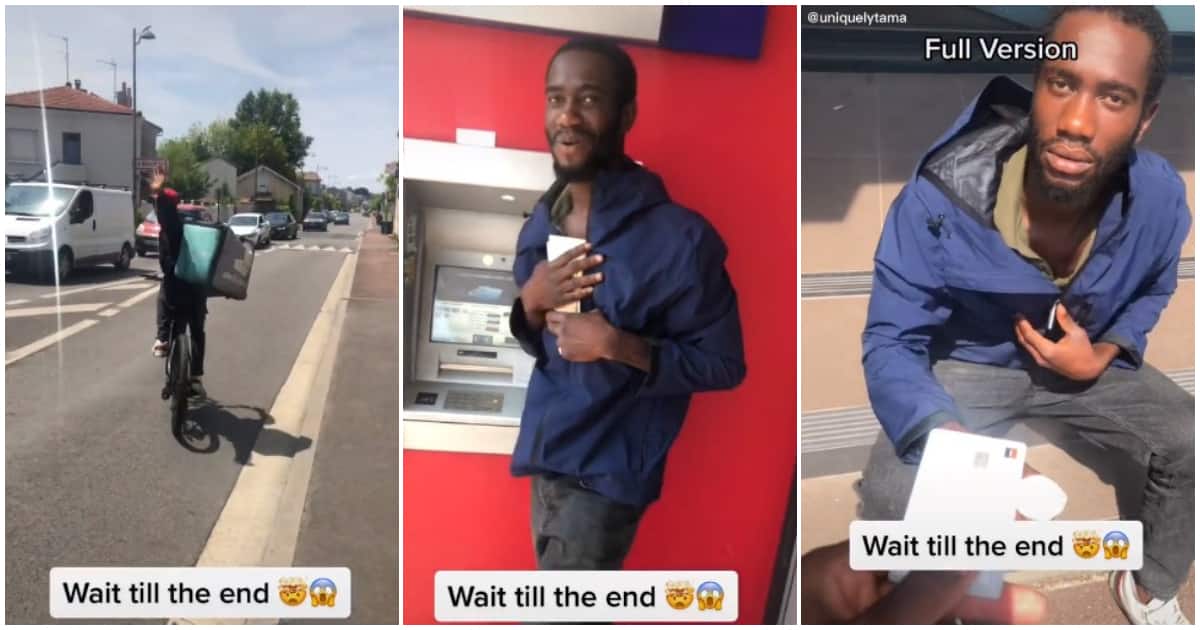 Nigerian beggar in France, ATM, withdraw as he likes, kind man in France, Nigerians in France