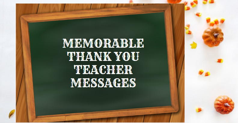 thank you teacher messages