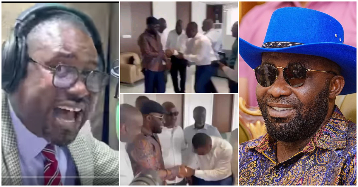 I eat with kings: Abeiku Santana 'brags' as he finally gets his much-coveted handshake from Despite, shares video