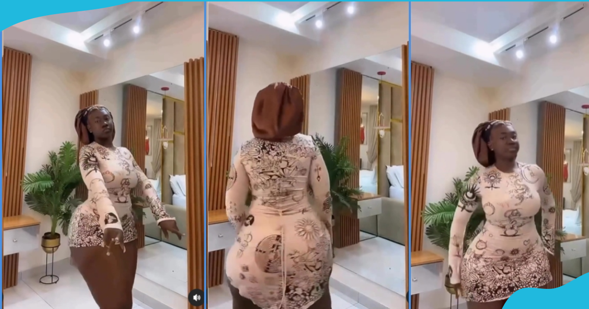 Hajia Bintu wiggles waist in video, her dress lifts up unexpectedly