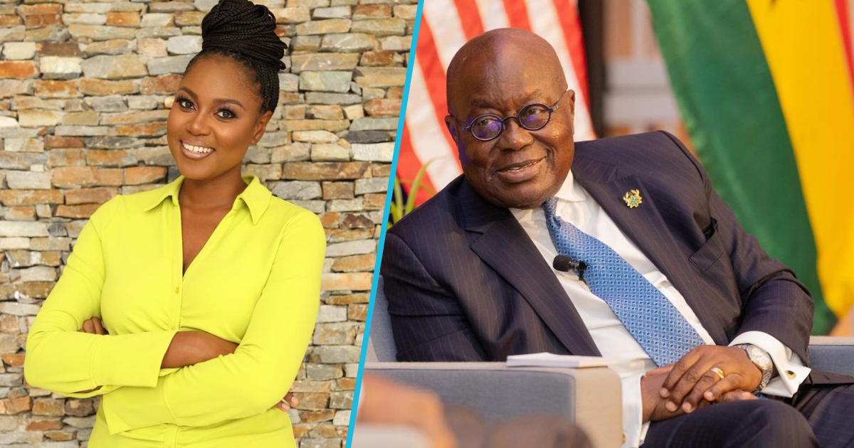 Yvonne Nelson and Akufo-Addo in photos