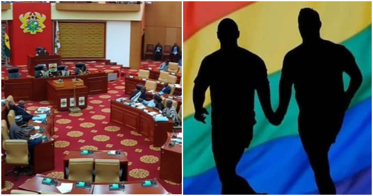 Ghana Parliament and a photo used for the purpose of this story.