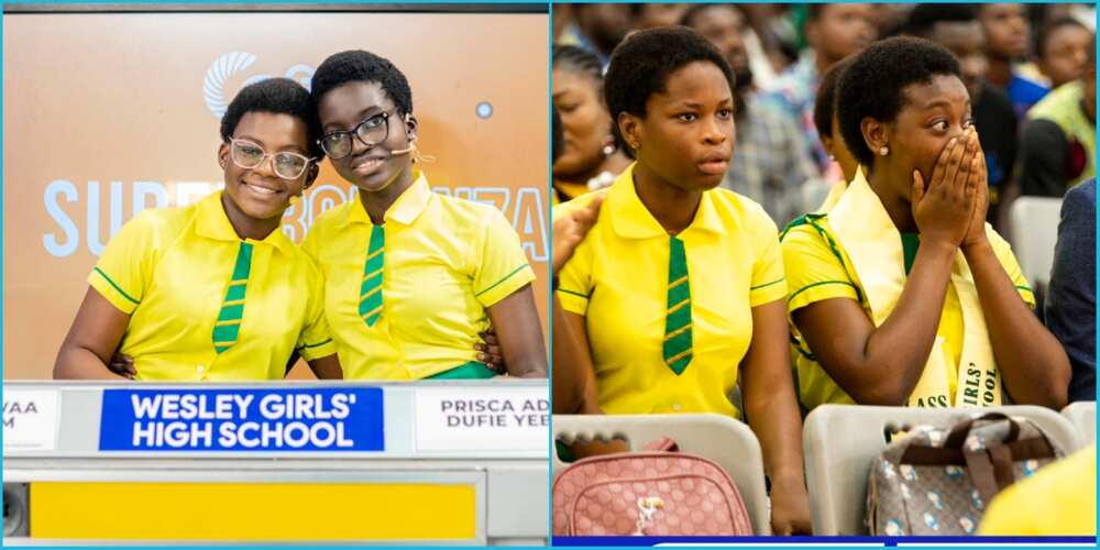NSMQ 2023: Wesley Girls contestant exclaims when quiz mistress says her answer is wrong: "Ei really"