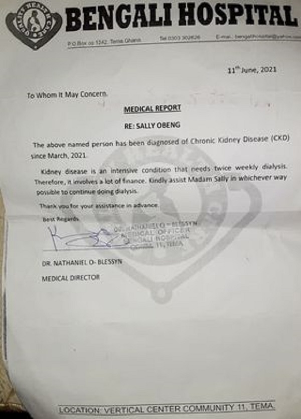 Medical Report From Bengali Hospital