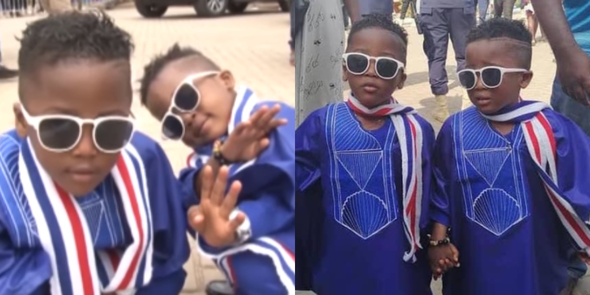 Meet the 'Akufo-Addo and Bawumia' twins who stole the show at NPP manifesto launch (Video)