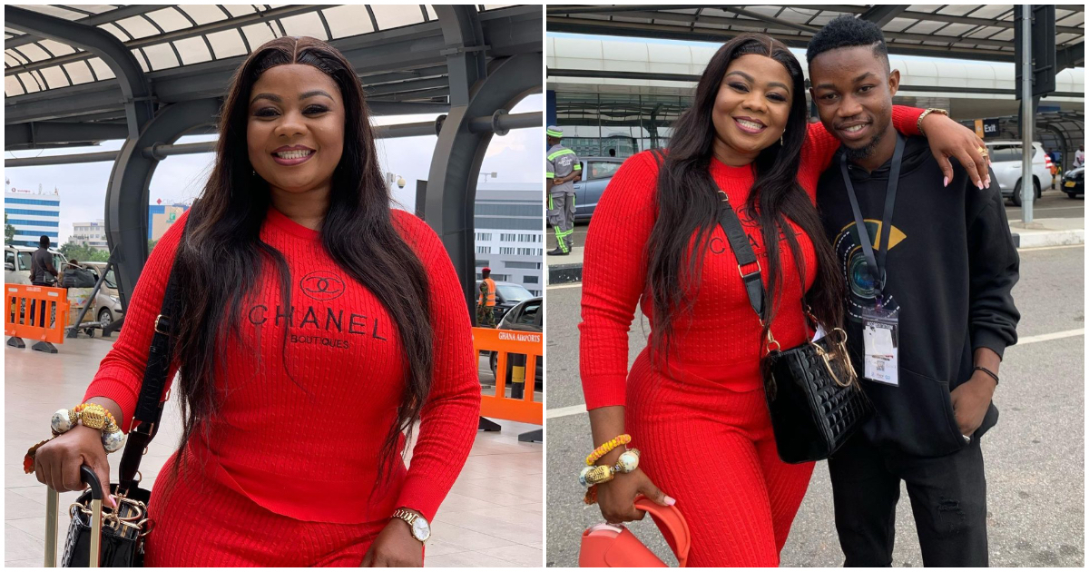 Empress Gifty Spotted In 'Chanel' Tracksuit As She Arrives In Dubai