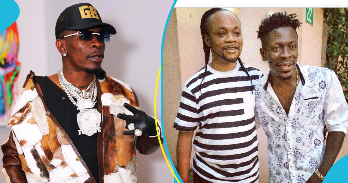 Shatta Wale reconnects with Samini at Daddy Lumba's concert in London, gives an inspiring speech