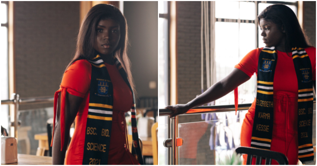 I'm grateful: Ghanaian lady drops beautiful photos as she graduates with her 1st degree from Legon; many gush over her