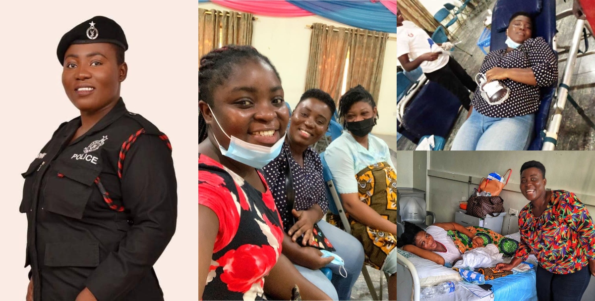 Ghanaian Policewoman and Friend who Donated Blood to save Pregnant Woman