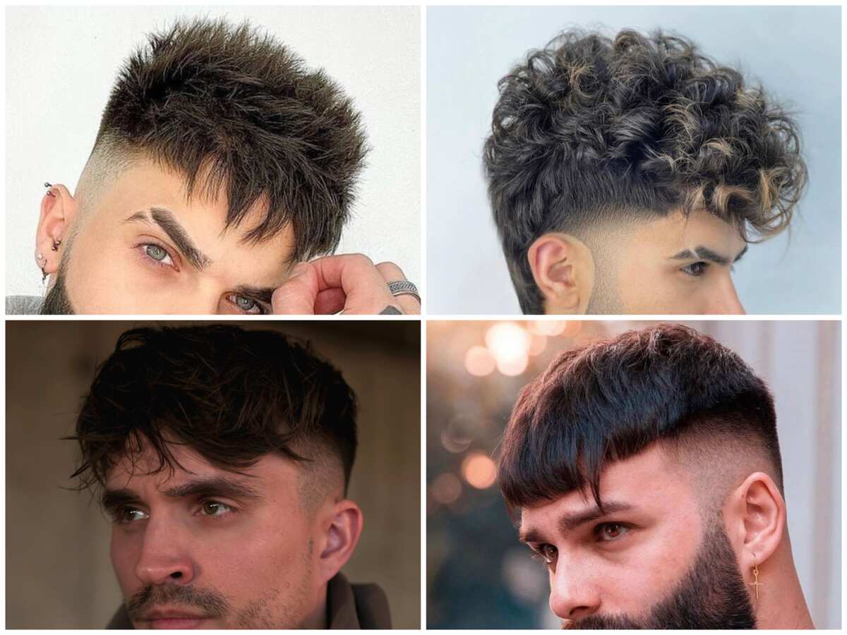 Long Fringe Hairstyle | Fringe haircut, Wavy hair men, Mens hairstyles short